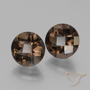 3.56 ct natürliche Mittel braun Rauchquarz-Edelsteine, Runden, VVS-VS