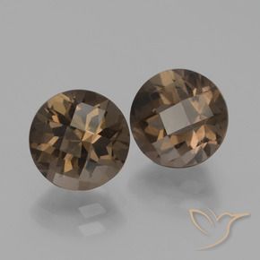 3.68 ct natürliche Schokoladenbraun Rauchquarz-Edelsteine, Runden, VS
