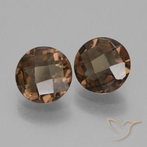 3.01 ct natürliche Umbrabraun Rauchquarz-Edelsteine, Runden, VS