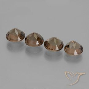 6.97 ct natürliche Mittel-Dunkelbraun Rauchquarz-Edelsteine, Runden, VS