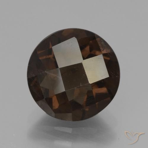 2.84ct Natürlicher Umbrabraun Rauchquarz, Runden, VS-SI