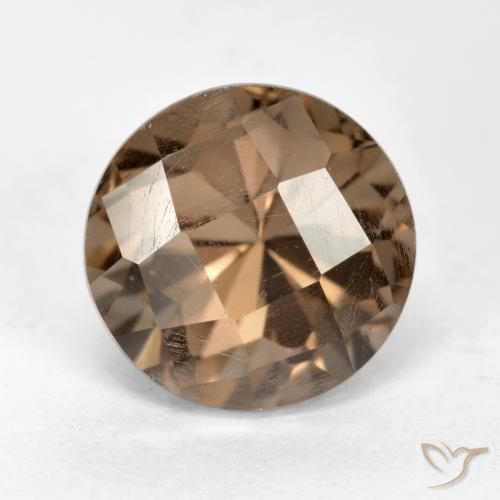 2.64ct Natürlicher Mittel braun Rauchquarz, Runden, VS