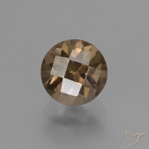 1.87ct Natürlicher Mittel-Hellbraun Rauchquarz, Runden, VVS-VS