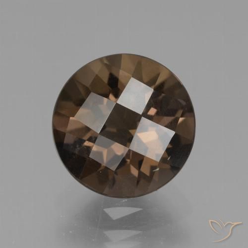 2.29ct Natürlicher Umbrabraun Rauchquarz, Runden, VS