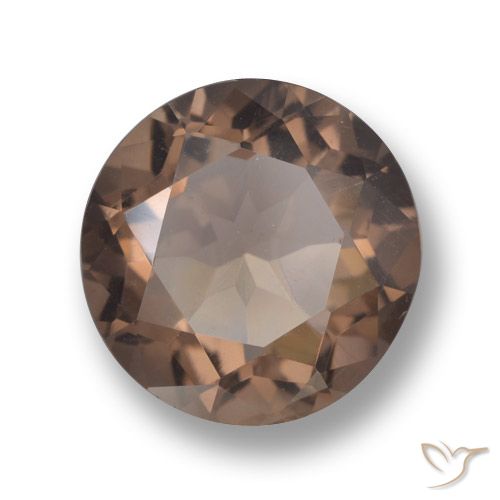5.18ct Natürlicher Hickory Braun Rauchquarz, Runden, VVS-VS, Photo A