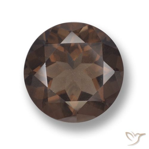 4.78ct Natürlicher Schokoladenbraun Rauchquarz, Runden, VVS-VS