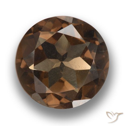 9.60ct Natürlicher Hickory Braun Rauchquarz, Runden, VVS