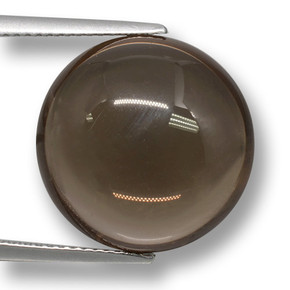 9,17 ctw natürlicher Umbrabraun Rauchquarz, Rund Schliff, Transparent