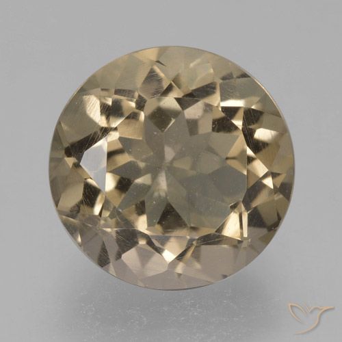 4.17ct Natürlicher Mittel-Hellbraun Rauchquarz, Runden, VS