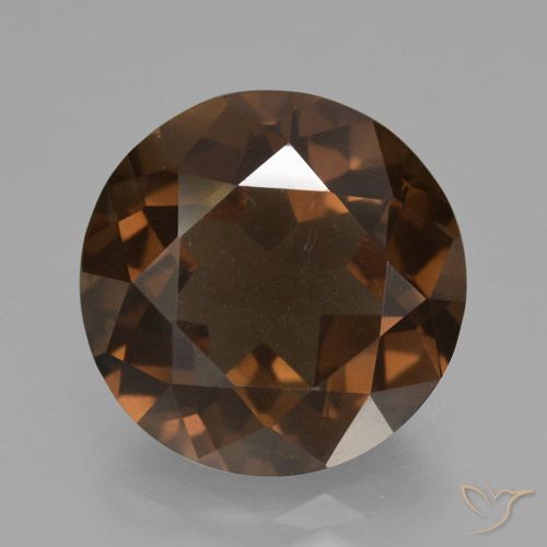 8.98ct Natürlicher rötlich-braun Rauchquarz, Runden, VS