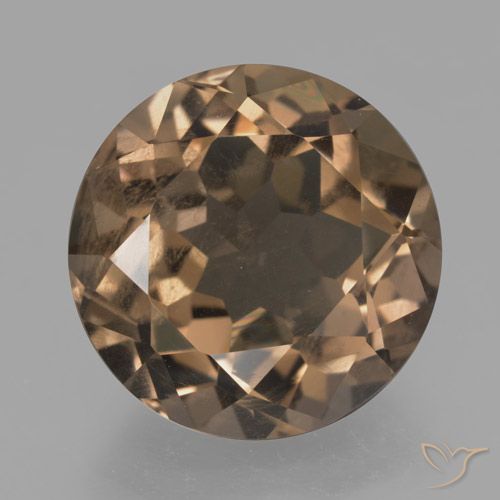 12.65ct Natürlicher Mittel braun Rauchquarz, Runden, VS