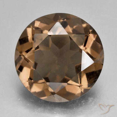8.88ct Natürlicher Warmes Braun Rauchquarz, Runden, VS