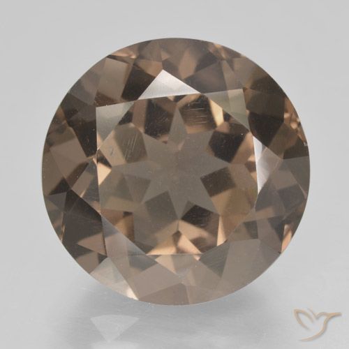 10.61ct Natürlicher Warmes Braun Rauchquarz, Runden, VS