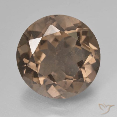 9.72ct Natürlicher Mittel braun Rauchquarz, Runden, VS