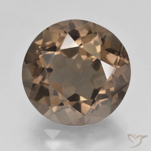 9.80ct Natürlicher Mittel braun Rauchquarz, Runden, VS