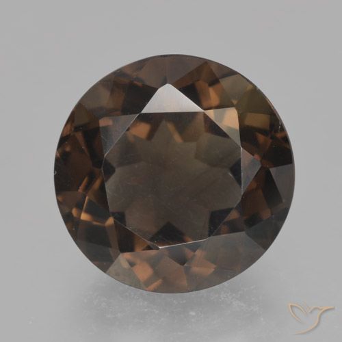 4.84ct Natürlicher Mittel braun Rauchquarz, Runden, VVS-VS