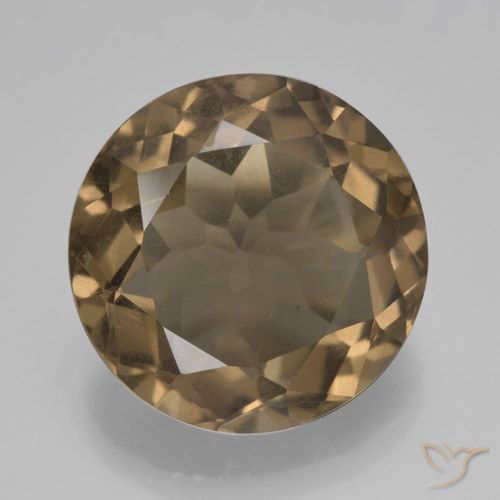 5.22ct Natürlicher Mittel-Hellbraun Rauchquarz, Runden, VS
