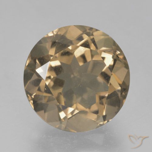 5.05ct Natürlicher Holzbraun Rauchquarz, Runden, VS