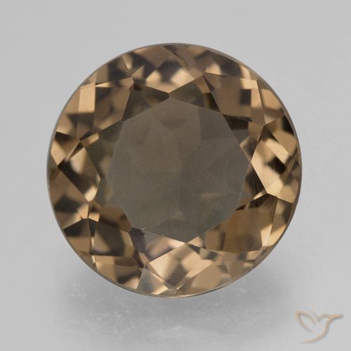 5.52ct Natürlicher Heller Mokka Rauchquarz, Runden, VS
