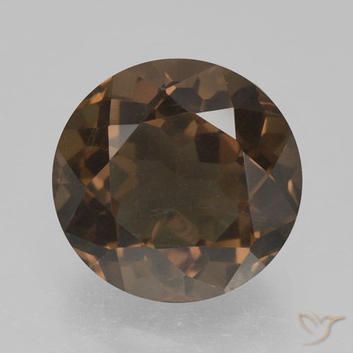 4.60ct Natürlicher Hickory Braun Rauchquarz, Runden, VVS-VS