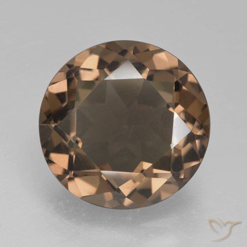 4.95ct Natürlicher Lebkuchen braun Rauchquarz, Runden, VVS-VS