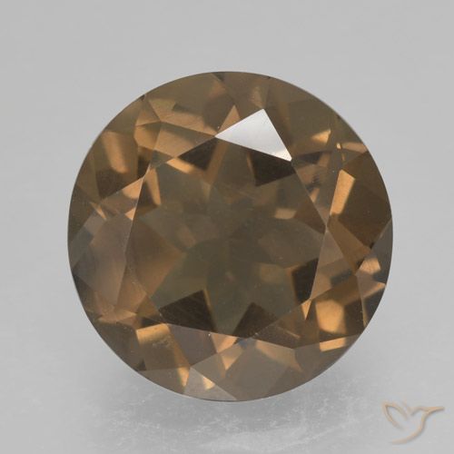 4.87ct Natürlicher Warmes Braun Rauchquarz, Runden, VS