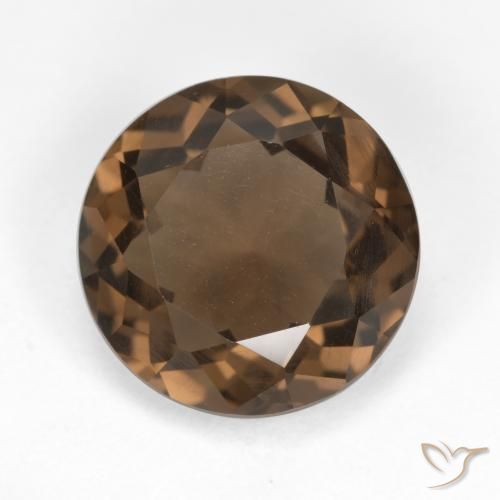 4.70ct Natürlicher Hickory Braun Rauchquarz, Runden, VS