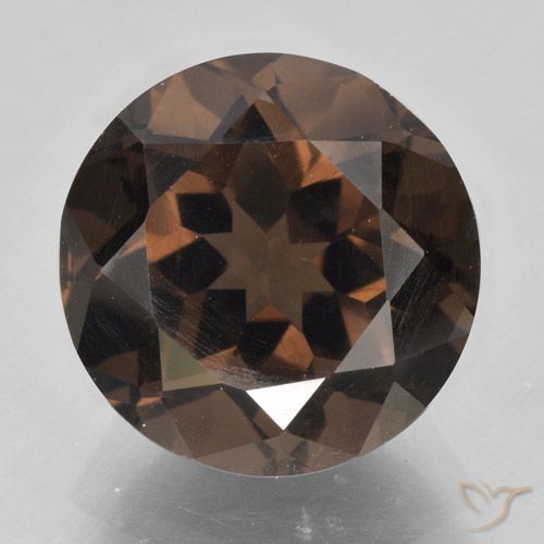 5.56ct Natürlicher rötlich-braun Rauchquarz, Runden, VVS-VS