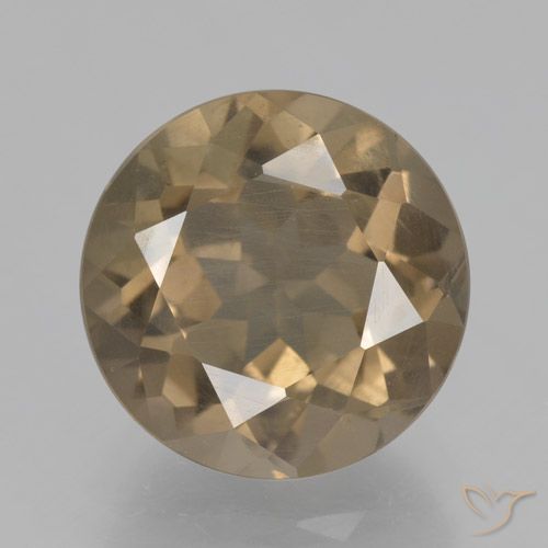 4.52ct Natürlicher Heller Mokka Rauchquarz, Runden, VS