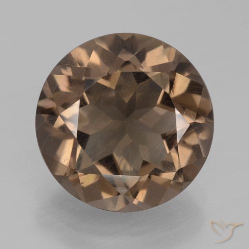 4.90ct Natürlicher Hickory Braun Rauchquarz, Runden, VS