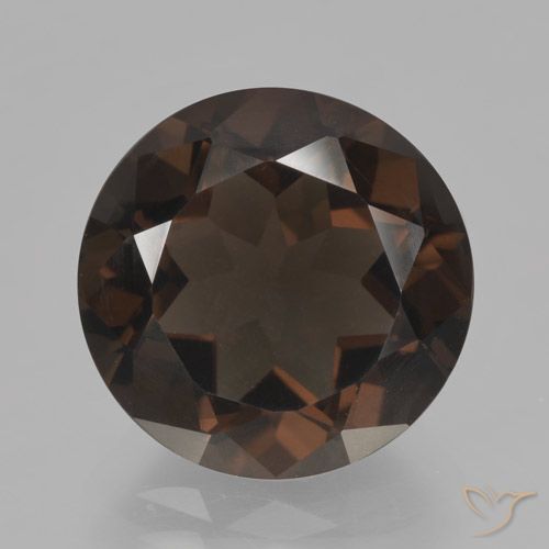 6.05ct Natürlicher Mittel braun Rauchquarz, Runden, VVS-VS