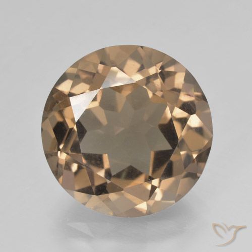 10.48ct Natürlicher Mittel-Hellbraun Rauchquarz, Runden, VS