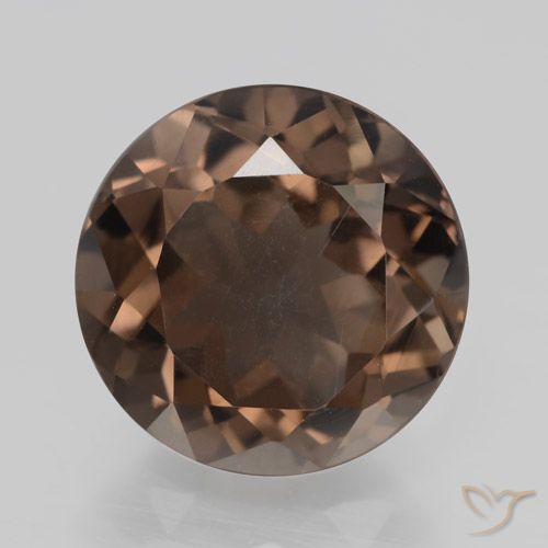 4.18ct Natürlicher Warmes Braun Rauchquarz, Runden, VS