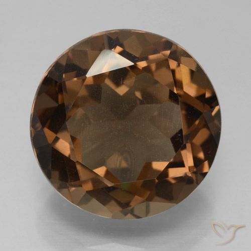 7.46ct Natürlicher Mittel braun Rauchquarz, Runden, VS