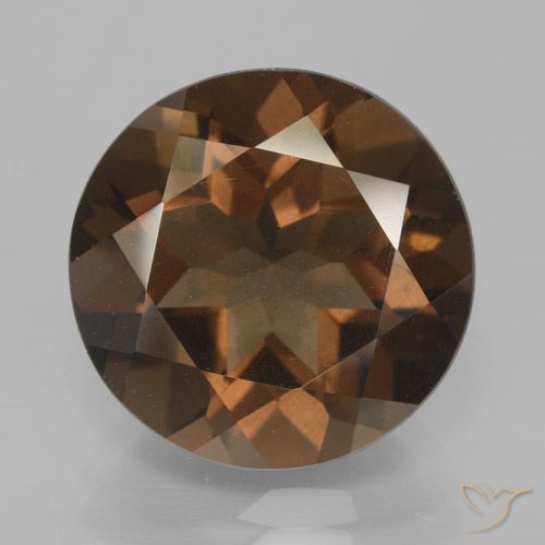 8.20ct Natürlicher Mittel braun Rauchquarz, Runden, VS