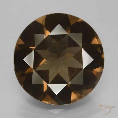 8.34ct Natürlicher Braun Rauchquarz, Runden, VS