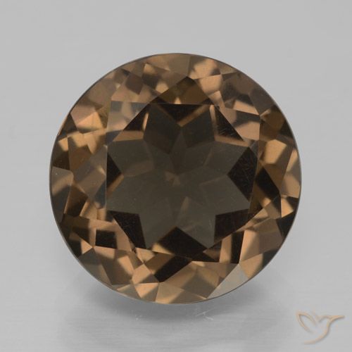 6.97ct Natürlicher Lebkuchen braun Rauchquarz, Runden, VVS-VS