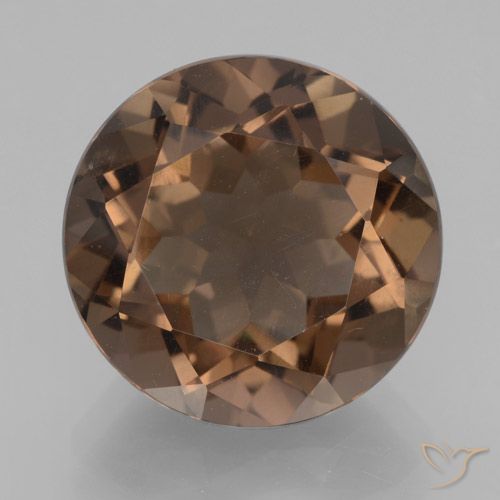 7.27ct Natürlicher Hickory Braun Rauchquarz, Runden, VVS-VS