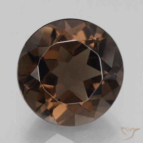 7.05ct Natürlicher Hickory Braun Rauchquarz, Runden, VVS-VS