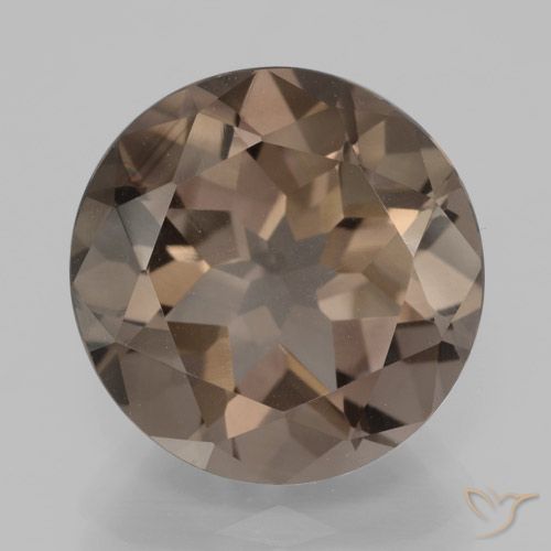 7.83ct Natürlicher Mittel braun Rauchquarz, Runden, VVS-VS