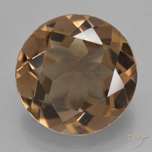 7.62ct Natürlicher Warmes Braun Rauchquarz, Runden, VS
