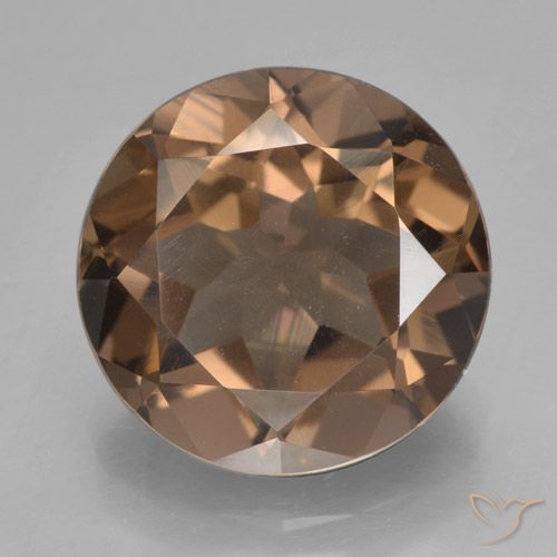 6.62ct Natürlicher Warmes Braun Rauchquarz, Runden, VS