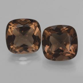13,42 ct natürliche brauner Rauchquarz-Edelsteine, Kissenschliff, VVS-VS