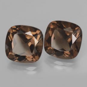 13,42 ct natürliche brauner Rauchquarz-Edelsteine, Kissenschliff, VVS-VS