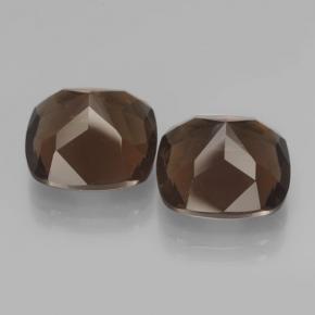13,42 ct natürliche brauner Rauchquarz-Edelsteine, Kissenschliff, VVS-VS