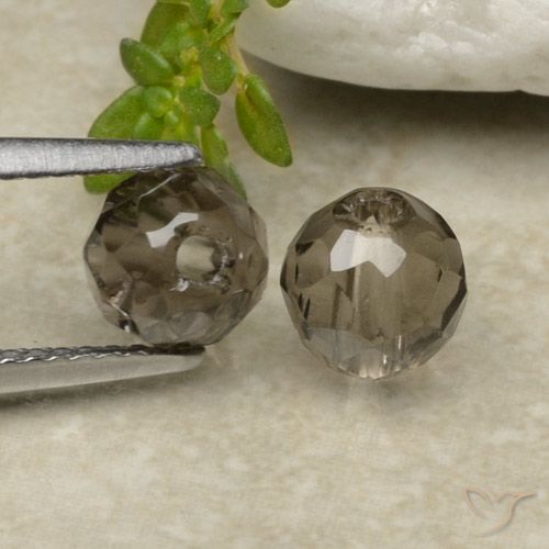 2.91 ct natürliche Schwarz Braun Rauchquarz-Edelsteine, Kugel / Ball, Transparent