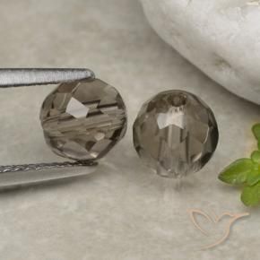 2,84 ct natürliche brauner Rauchquarz-Edelsteine, Sphäre / Kugel, Transparent