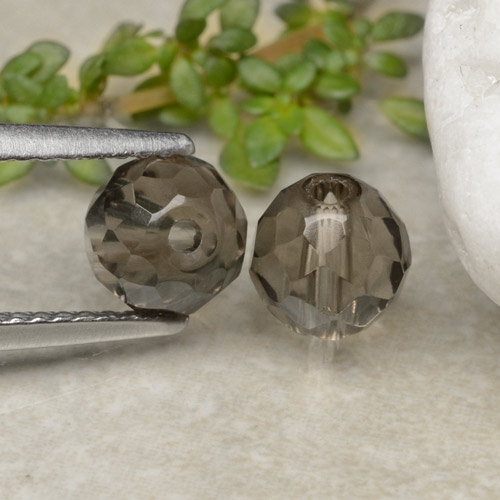 2.88 ct natürliche Schwarz Braun Rauchquarz-Edelsteine, Kugel / Ball, Transparent