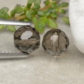 2.88 ct natürliche Schwarz Braun Rauchquarz-Edelsteine, Kugel / Ball, Transparent