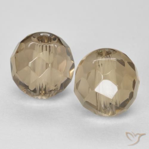 2.95 ct natürliche Medium Light-Brown Rauchquarz-Edelsteine, Kugel / Ball, Transparent